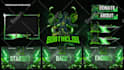 design best animated twitch stream overlay package and logo