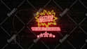 do modern neon sign light intro animation