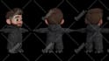 create cute chibi 3d character modeling and stylized rendering