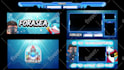 design animated twitch stream overlay, logo, panels, screens, alerts