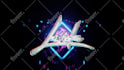 do simple glitch vj loop dj visuals logo animation