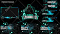 design best animated twitch stream overlay package and logo