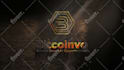 create metallic gold silver 3d logo reveal intro animation video