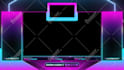 design cool animated stream overlay, facecam, screens for twitch