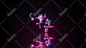 make a 3d neon intro text or logo animation