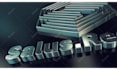 make this 3d metallic silver logo animation