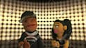 create and record a song on video with 2 puppets