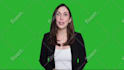 create a green screen spokesperson video