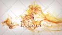 elegant gold particle logo animation