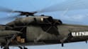 create a drop package promo with a helicopter
