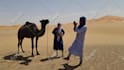 create a happy birthday video from the sahara desert