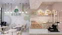 design and rendering for coffee shop, fast food, restaurant