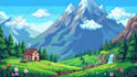 pixel art animation, 2d sprite sheet nsfw pixel art pixel art character game art