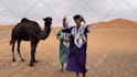 create a happy birthday video from the sahara desert