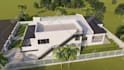 visualize apartment buildings, exterior 3d rendering