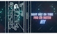 create modern neon lyric video