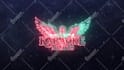 make a 3d neon intro text or logo animation