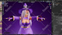 do stylized 3d character modeling with rig for game, animation and film in blend