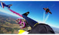 promote your logo and website in flying jet skydive video