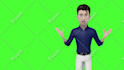 create 3d male spokesperson construction promo video