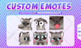 draw twitch emotes, sub badges, animated emotes, chibi emotes, vtuber for stream