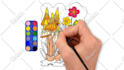 make coloring page video for youtube kids