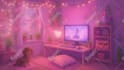 create lofi loop animation for streamer starting soon, brb, offline etc