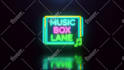 make 3d neon sign light intro text or logo animation