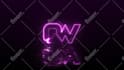 create electric neon logo animation