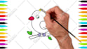 make coloring page video for youtube channel