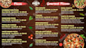 design a static tv screen menu or digital menu