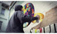 spray paint your logo or image on a graffiti wall video