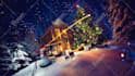 put your logo text in christmas greeting video 3
