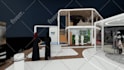 render 3d architectural design, home interior design walkthrough, exterior house