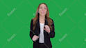 be your spokesperson on green screen