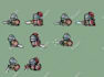 do 2d pixel art tileset pixel character animation sprite sheet game art tile map
