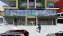 design facade animation of mix use architecture projects
