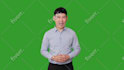 be your asian video spokesperson on green screen