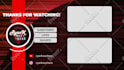 make youtube outro, end screen animation