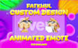 create custom made animated emote for twitch or discord