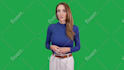 be your spokesperson on green screen