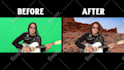 do green screen tracking and replacement for you