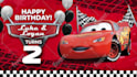 design a personalized birthday greet from lightning mcqueen
