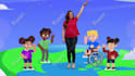 create distinct 2d animation kids song or nursery rhymes
