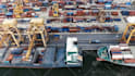 put your logo or website on container truck