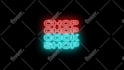 make 3d custom neon light intro text or logo animation