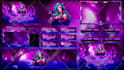 design animated twitch overlay, obs overlay, stream logo, panels, transition
