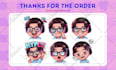 draw twitch emotes, chibi emotes, animated emotes, badges