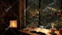 make cozy rain ambient video with natural sound,relaxing rain video