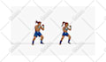 create pixel art sprite sheet animation